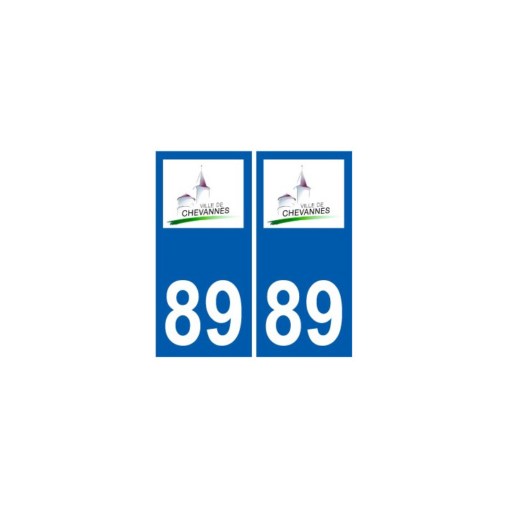 89 Auxerre logotipo de la etiqueta engomada de la placa de pegatinas de la ciudad