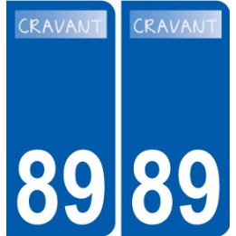 89 Auxerre logo autocollant plaque stickers ville
