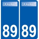 89 Auxerre logo autocollant plaque stickers ville