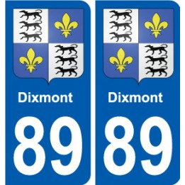 89 Auxerre coat of arms sticker plate stickers city