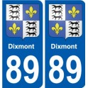 89 Auxerre blason autocollant plaque stickers ville