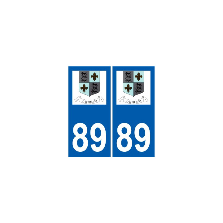 89 Auxerre logo aufkleber typenschild aufkleber stadt