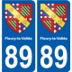 89 Auxerre blason autocollant plaque stickers ville