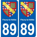 89 Auxerre wappen aufkleber typenschild aufkleber stadt