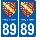 89 Auxerre wappen aufkleber typenschild aufkleber stadt