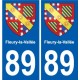 89 Auxerre blason autocollant plaque stickers ville