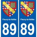89 Auxerre wappen aufkleber typenschild aufkleber stadt