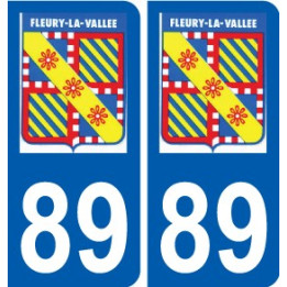 89 Auxerre logo autocollant plaque stickers ville