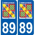 89 Auxerre logo autocollant plaque stickers ville