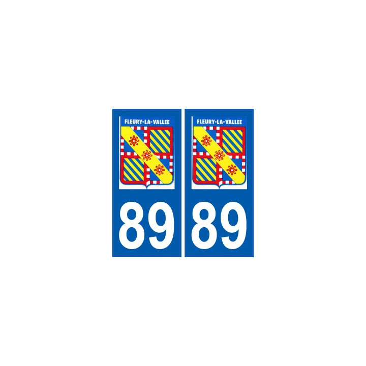 89 Auxerre logotipo de la etiqueta engomada de la placa de pegatinas de la ciudad