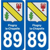 89 Auxerre coat of arms sticker plate stickers city