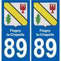 89 Auxerre wappen aufkleber typenschild aufkleber stadt