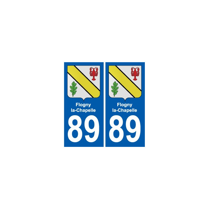 89 Auxerre coat of arms sticker plate stickers city