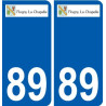 89 Auxerre logo aufkleber typenschild aufkleber stadt