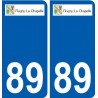 89 Auxerre logo autocollant plaque stickers ville