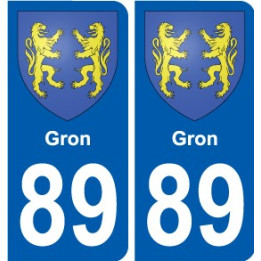 89 Auxerre coat of arms sticker plate stickers city