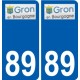 89 Auxerre logo autocollant plaque stickers ville