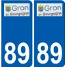 89 Auxerre logo aufkleber typenschild aufkleber stadt