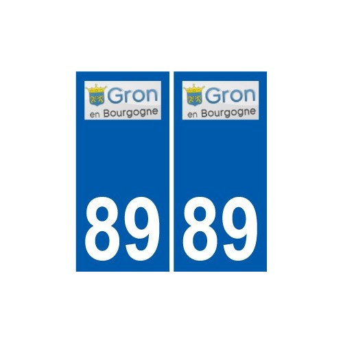 89 Auxerre logotipo de la etiqueta engomada de la placa de pegatinas de la ciudad