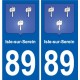 89 Auxerre blason autocollant plaque stickers ville