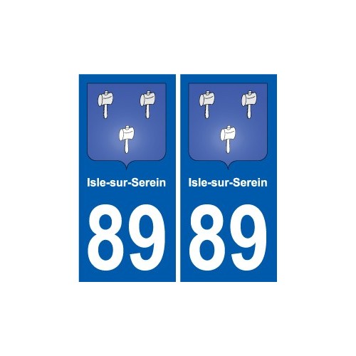 89 Auxerre blason autocollant plaque stickers ville