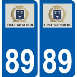89 Auxerre logo autocollant plaque stickers ville