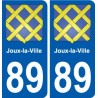 89 Auxerre coat of arms sticker plate stickers city