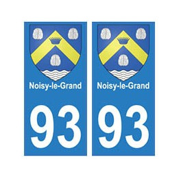 93 Noisy-Le-grand blason autocollant plaque stickers ville