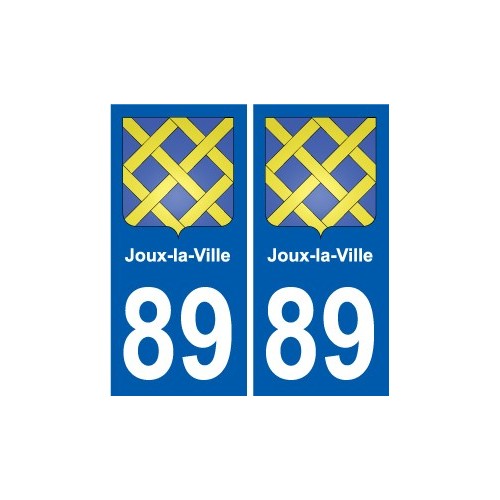 89 Auxerre coat of arms sticker plate stickers city