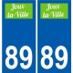 89 Auxerre logo sticker plate stickers city
