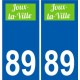 89 Auxerre logo sticker plate stickers city