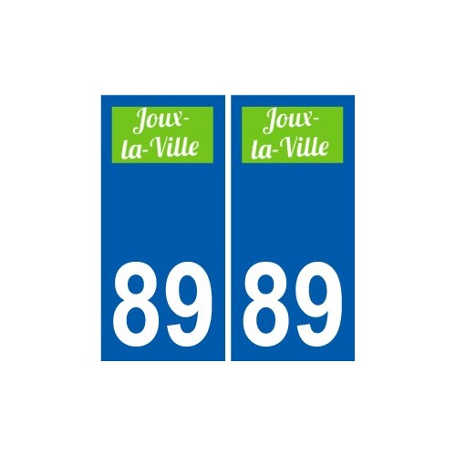 89 Auxerre logotipo de la etiqueta engomada de la placa de pegatinas de la ciudad