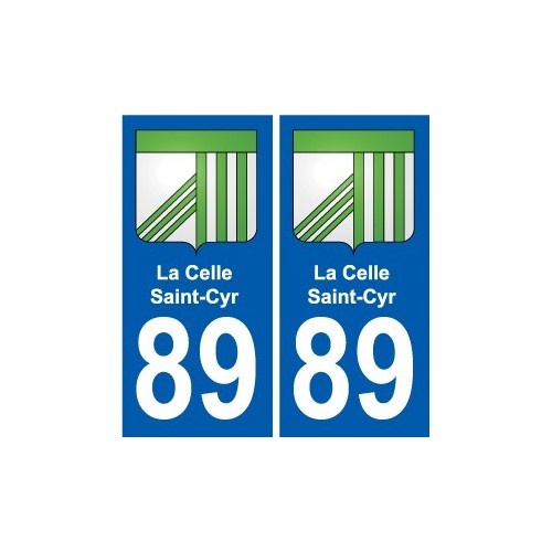 89 Auxerre coat of arms sticker plate stickers city