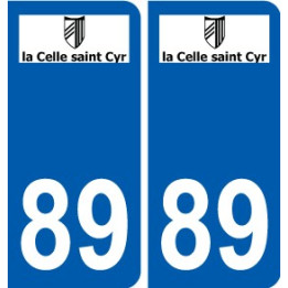 89 Auxerre logotipo de la etiqueta engomada de la placa de pegatinas de la ciudad