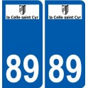 89 Auxerre logo sticker plate stickers city