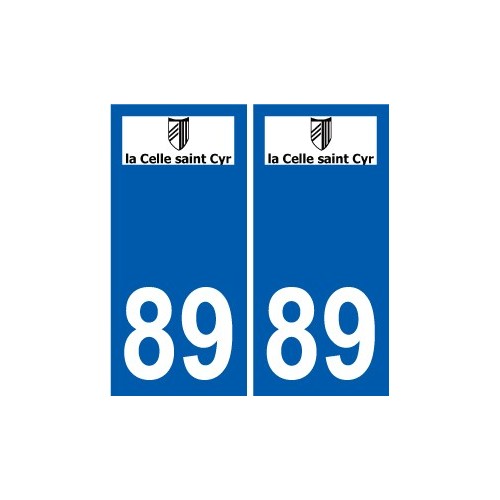 89 Auxerre logotipo de la etiqueta engomada de la placa de pegatinas de la ciudad