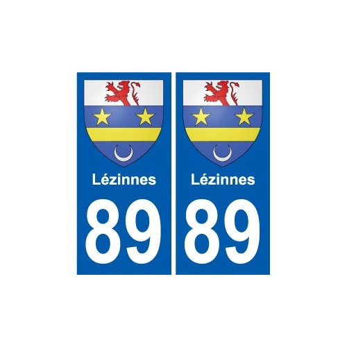 89 Auxerre blason autocollant plaque stickers ville