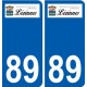 89 Auxerre blason autocollant plaque stickers ville
