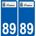 89 Auxerre blason autocollant plaque stickers ville