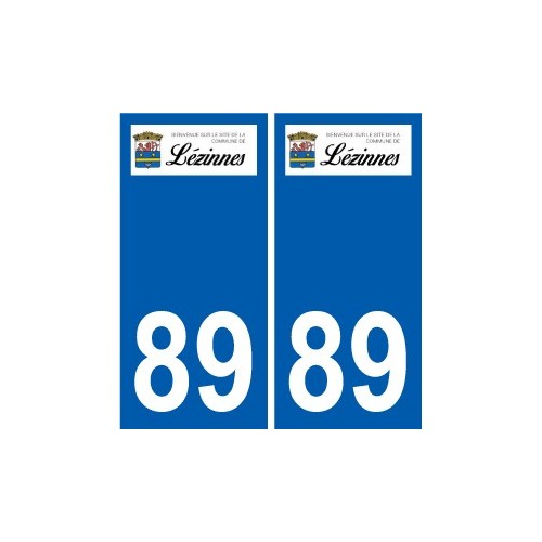 89 Auxerre blason autocollant plaque stickers ville