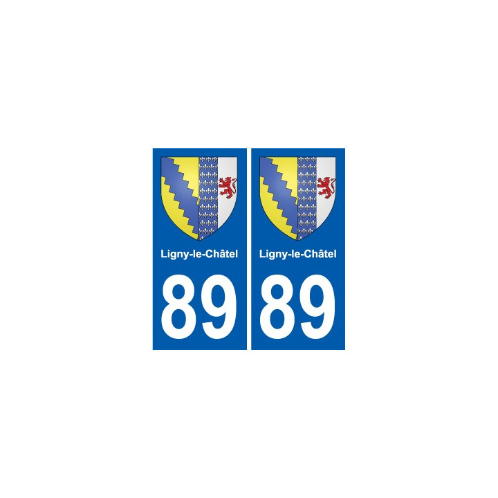 89 Auxerre blason autocollant plaque stickers ville