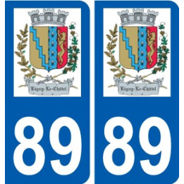 89 Auxerre logo aufkleber typenschild aufkleber stadt