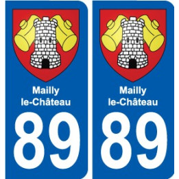 89 Auxerre blason autocollant plaque stickers ville
