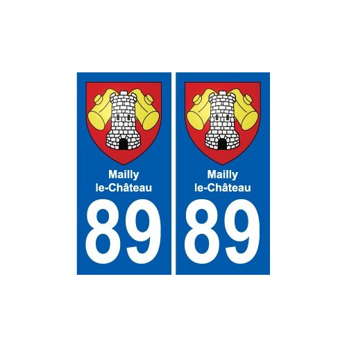89 Auxerre blason autocollant plaque stickers ville