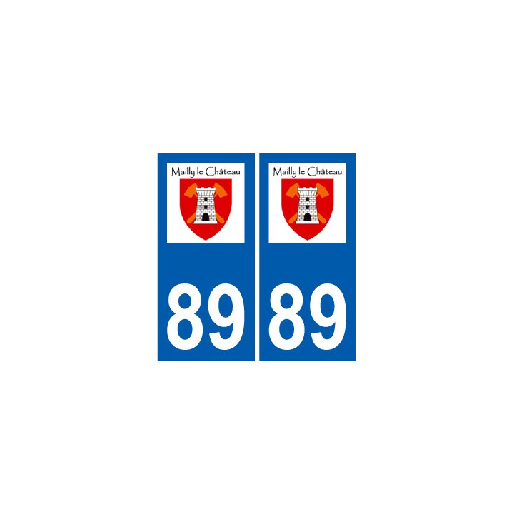 89 Auxerre logo autocollant plaque stickers ville