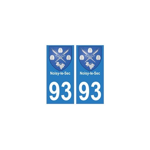 93 Noisy-le-sec blason autocollant plaque stickers ville