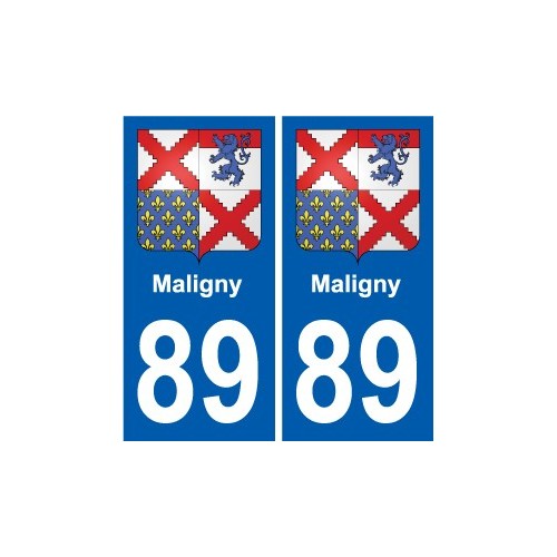 89 Auxerre escudo de armas de la etiqueta engomada de la placa de pegatinas de la ciudad