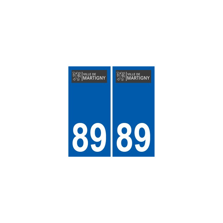 89 Auxerre logo sticker plate stickers city