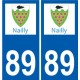 89 Auxerre logo autocollant plaque stickers ville