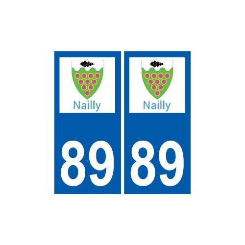 89 Auxerre logo autocollant plaque stickers ville